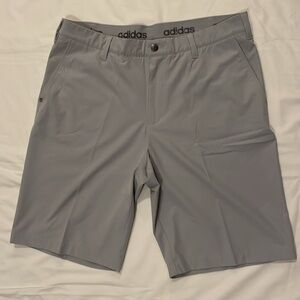 Adidas ClimaLite Performance Flex Waist Golf Shorts (Grey/Silver) - Waist 36